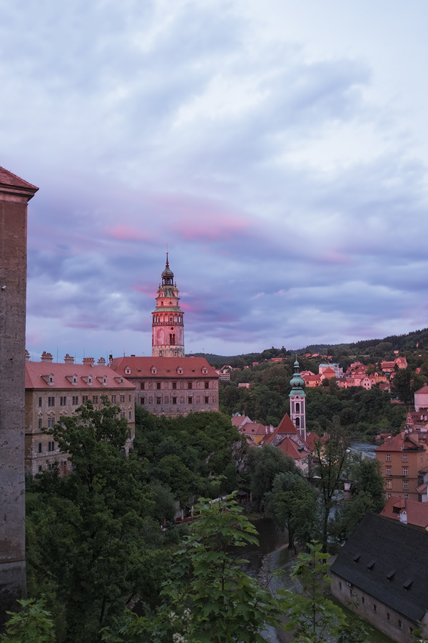 Krumlov Schloss Abend1