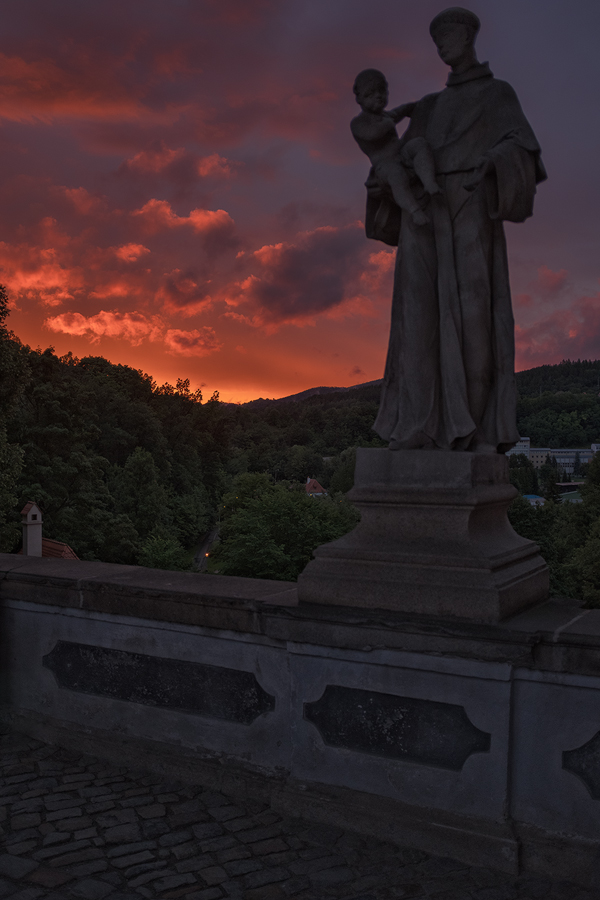 Krumlov Schloss Abend2