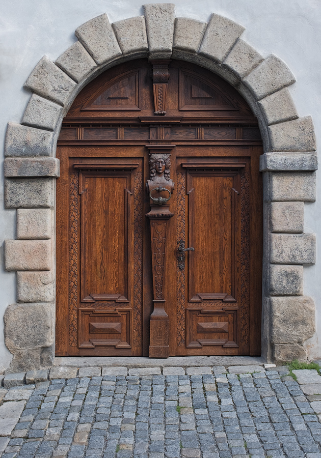 Ceský Krumlov, Haustür