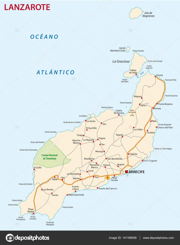 Karte Lanzarote