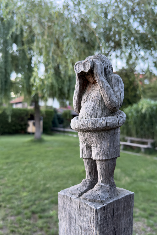 Skulptur von Jonannes Volkmann, Riegsee
