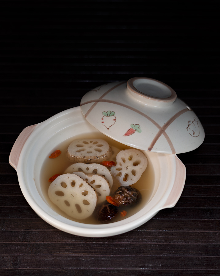 Lotuswurzel Shiitake Goji Suppe 2