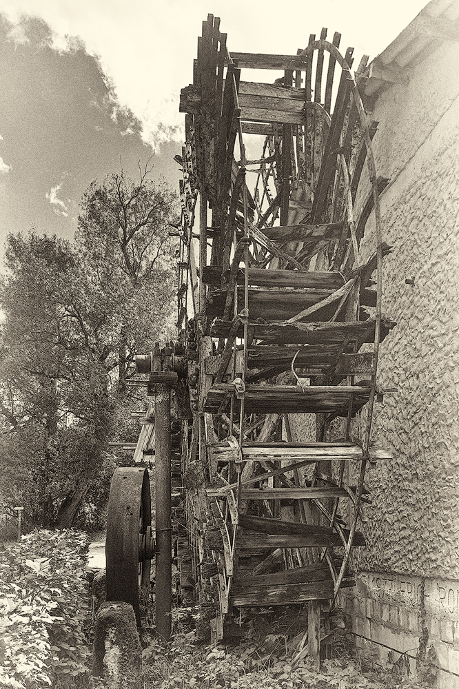 Altes Wasserrad bei Kersbach